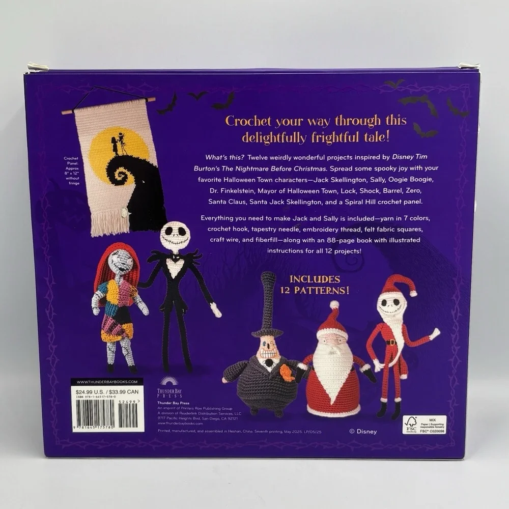 Disney Tim Burton's: The Nightmare Before Christmas Crochet Set - Picture 5 of 7